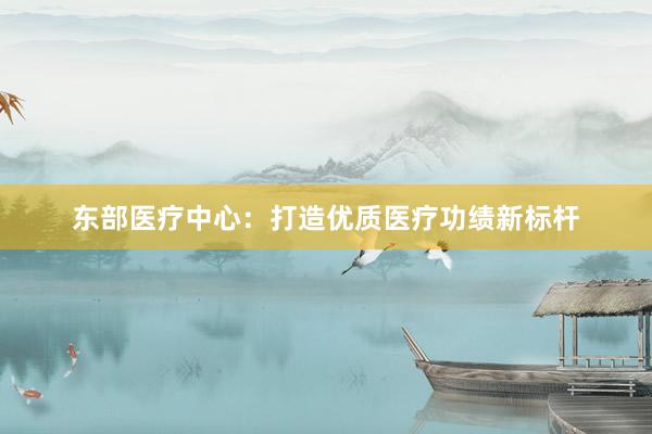东部医疗中心：打造优质医疗功绩新标杆