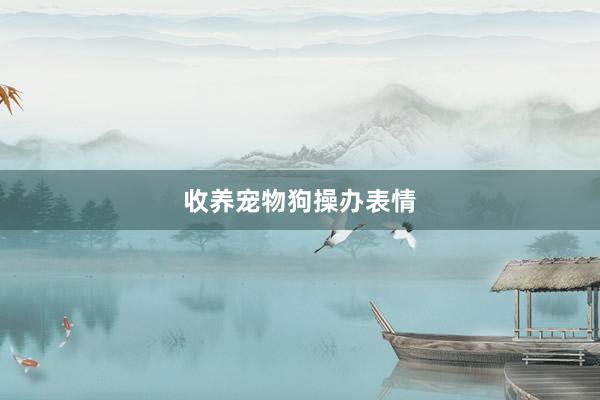 收养宠物狗操办表情